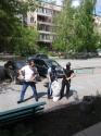 Филиал «Регистр судоходства» РГКП «Қазақстан су жолдары» принял участие в «Санитарной очистке города».